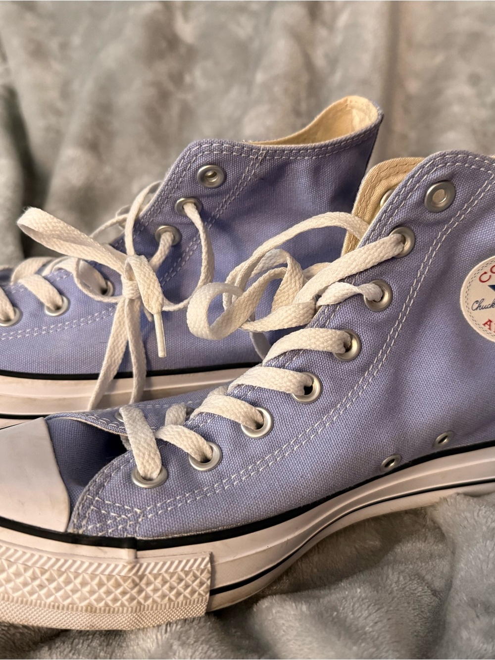 Converse Chuck Taylor All Star High Top Sneakers – Periwinkle / Lavender size 10 - Picture 4 of 5